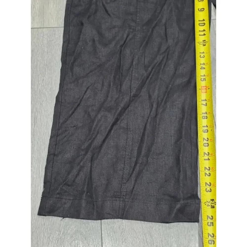 Zara Black Wide Leg Y2K Pants Trousers Small A004316
